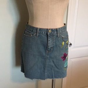 GAP Distressed Jean Skirt